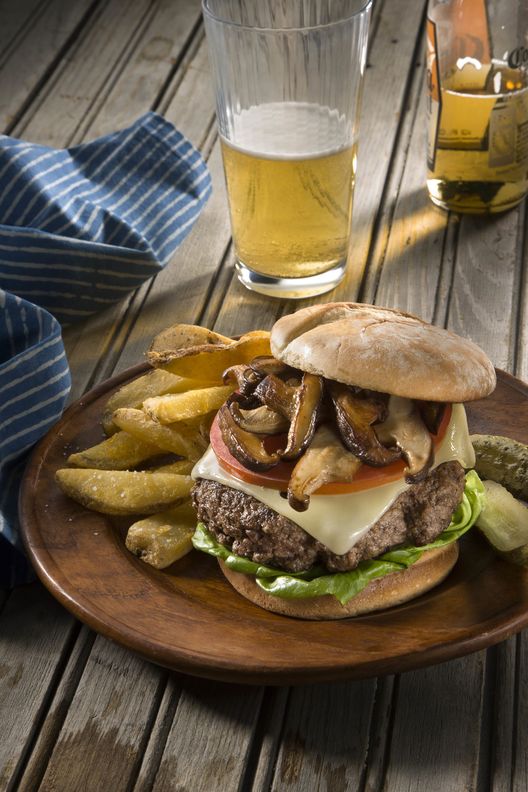 Shiitake and Swiss Burger — South Mill Mushrooms Sales