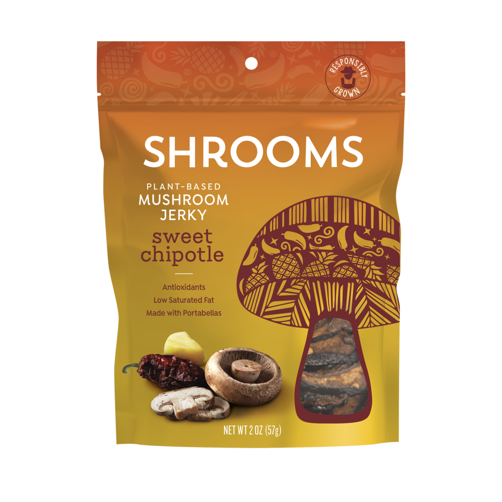 Shrooms Roasted Teriyaki Mushroom Jerky — South Mill Mushrooms Sales