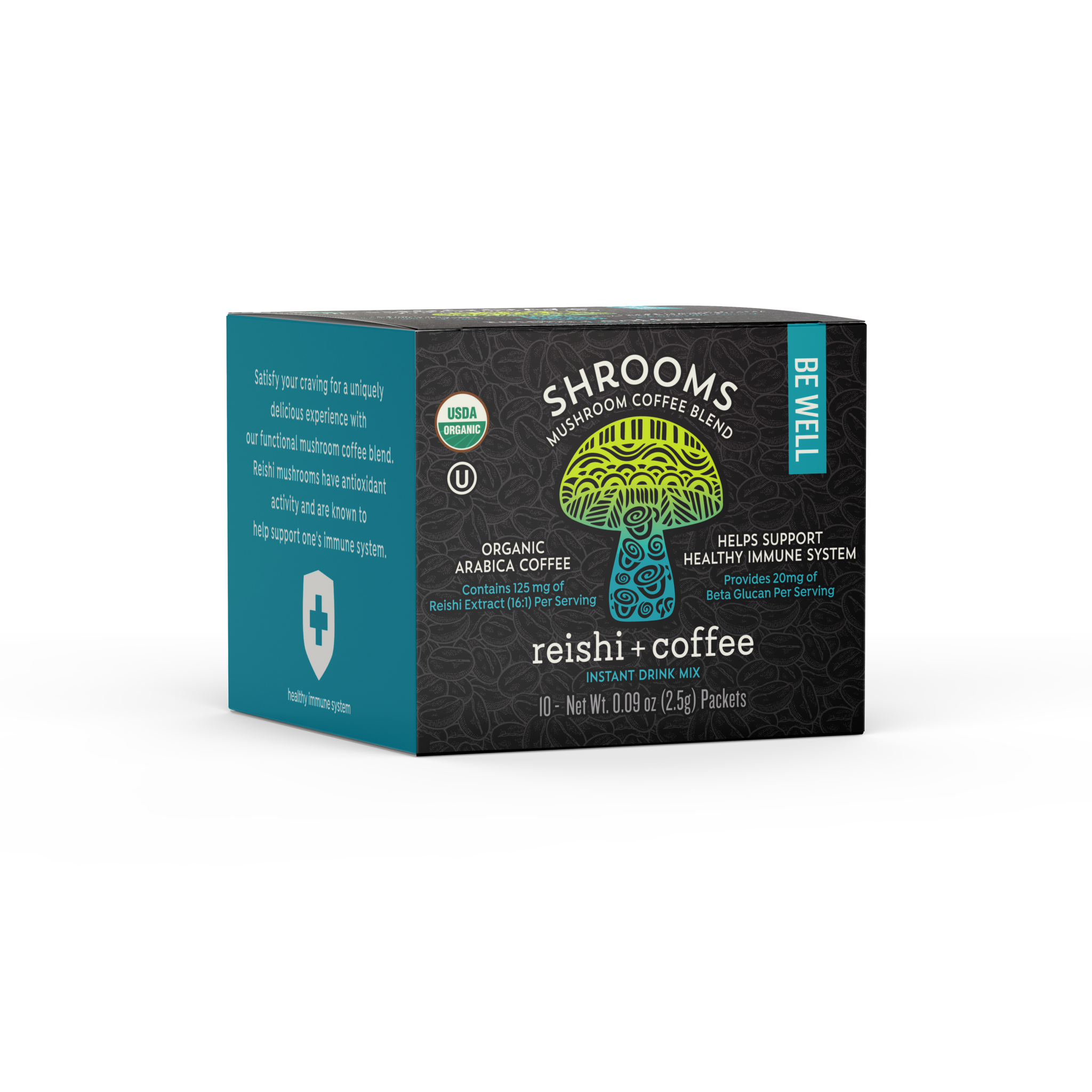 SHROOMS Reishi Mushroom Coffee South Mill Champs