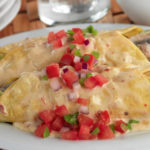 Vegetarian Mushroom Enchiladas Recipes Made with South Mill Champs White Button Mushrooms